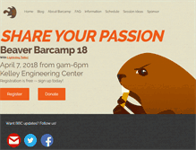 Tablet Screenshot of beaverbarcamp.org